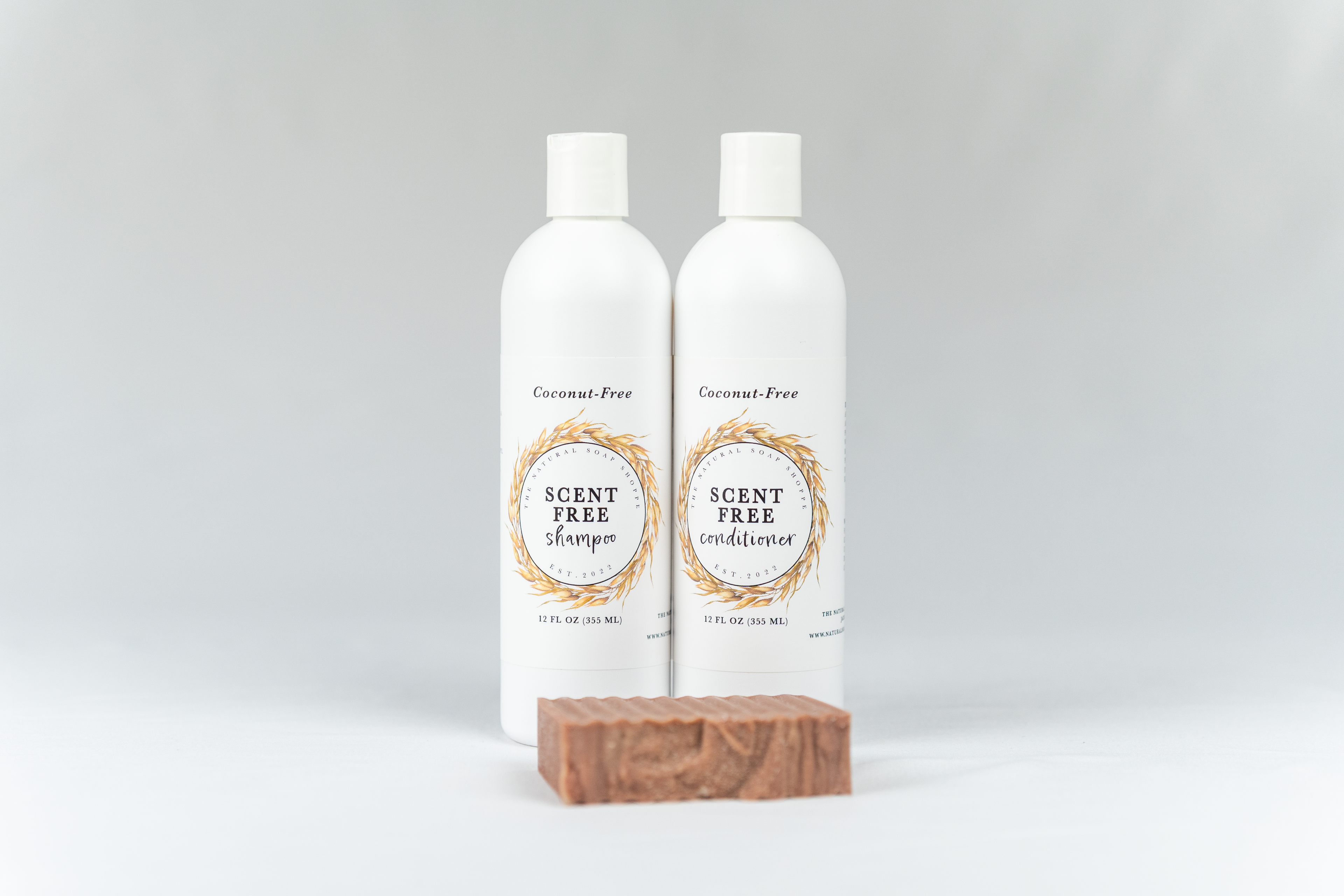 12 oz Shampoo & Conditioner & Bar Soap Bundle