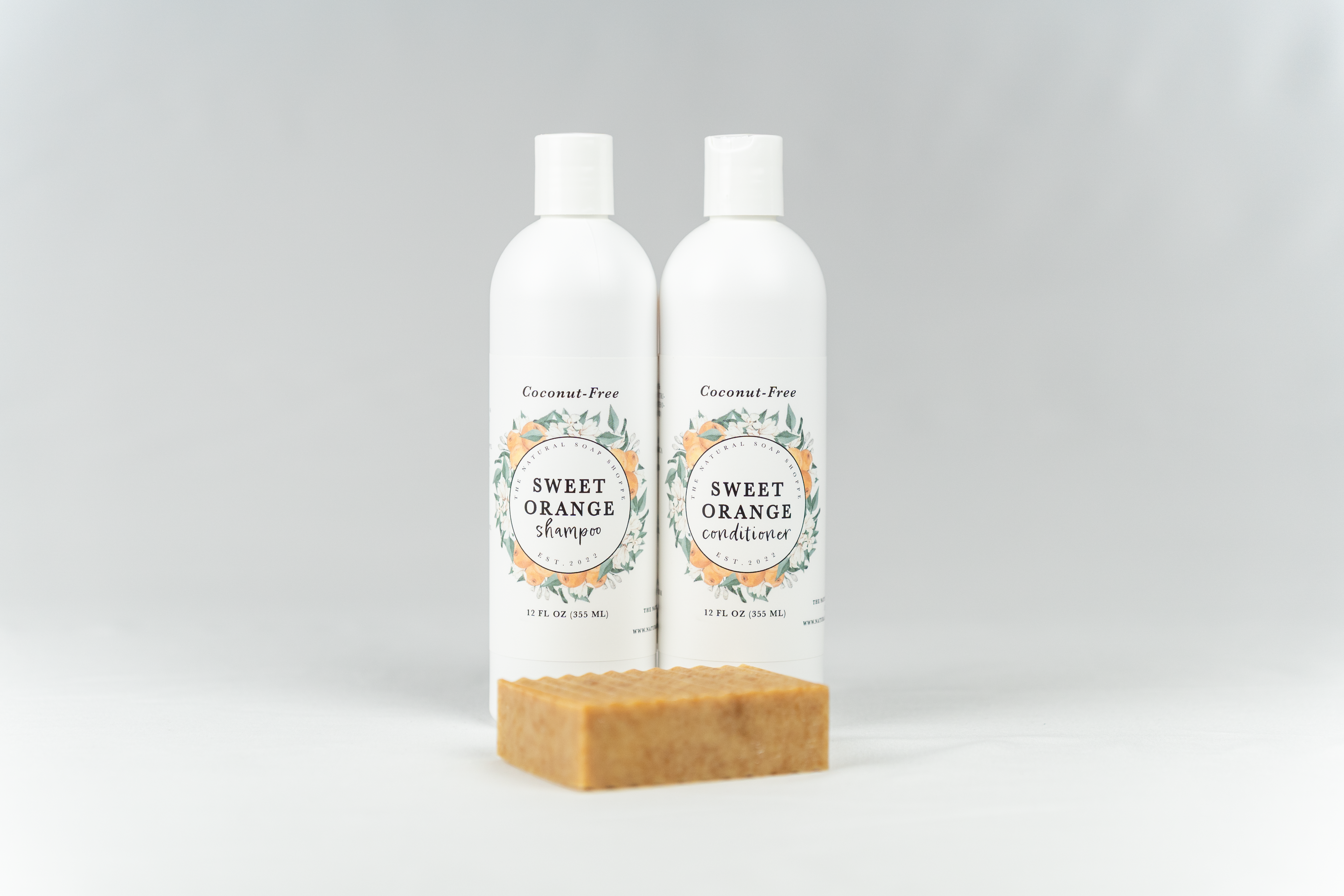 12 oz Shampoo & Conditioner & Bar Soap Bundle