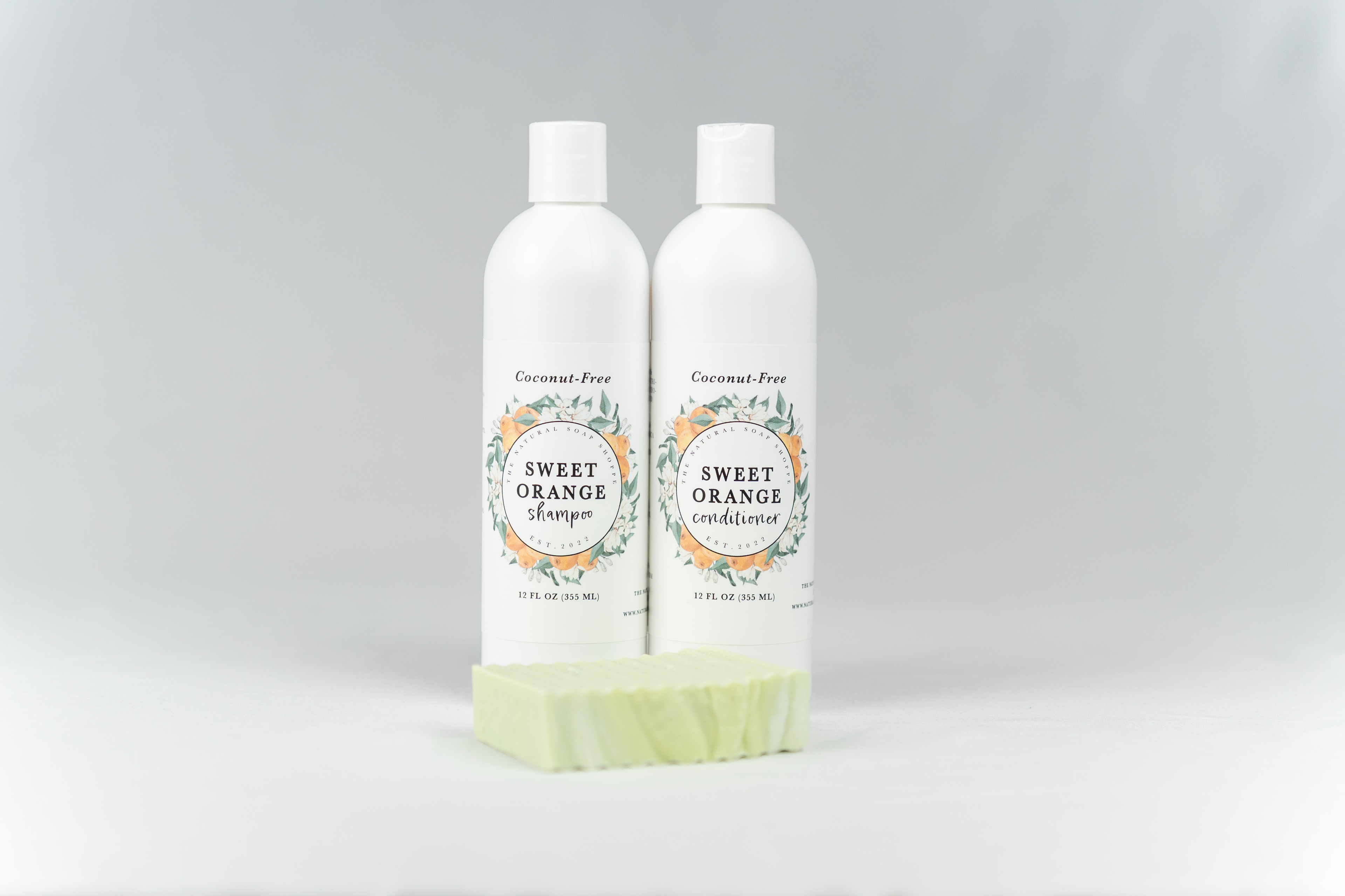 12 oz Shampoo & Conditioner & Bar Soap Bundle