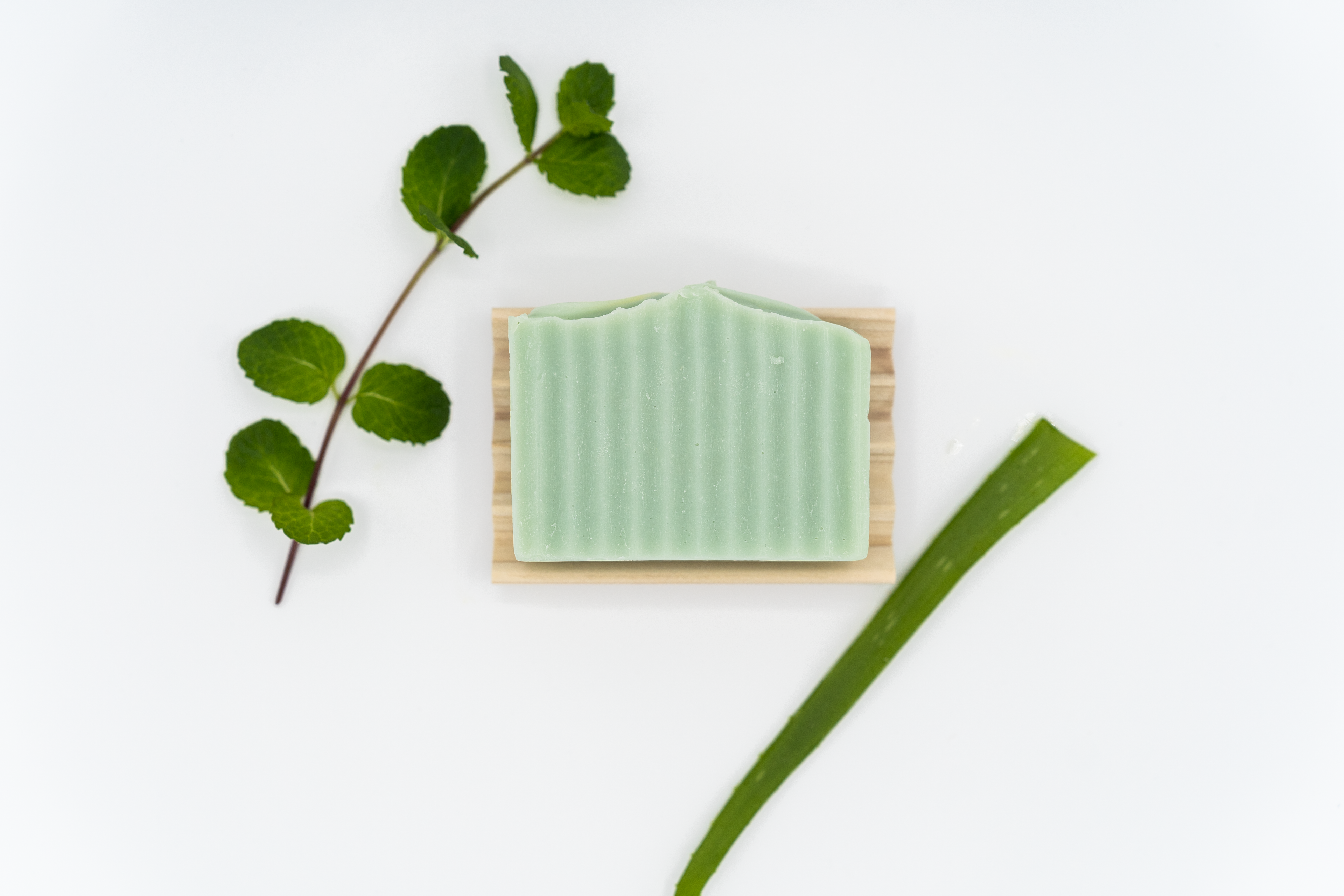 Aloe and Mint Bar Soap image 1