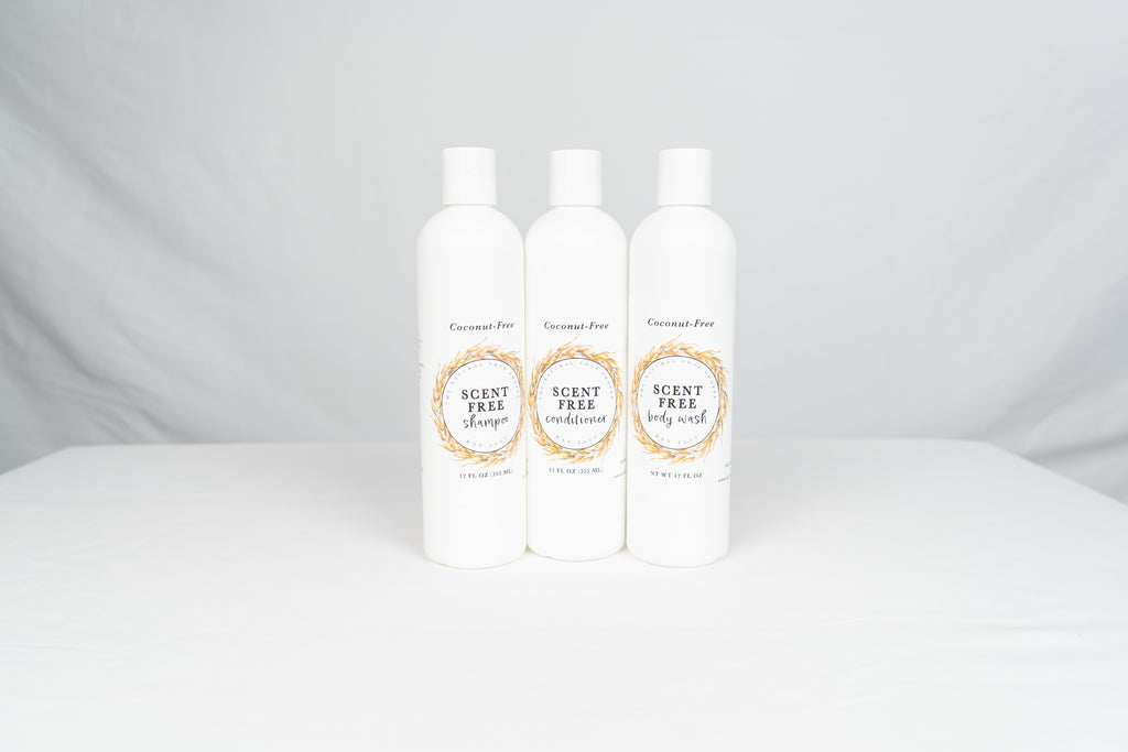 Shower Essentials Bundle - Scent-Free (Shampoo, Conditioner, Body Wash) image 1
