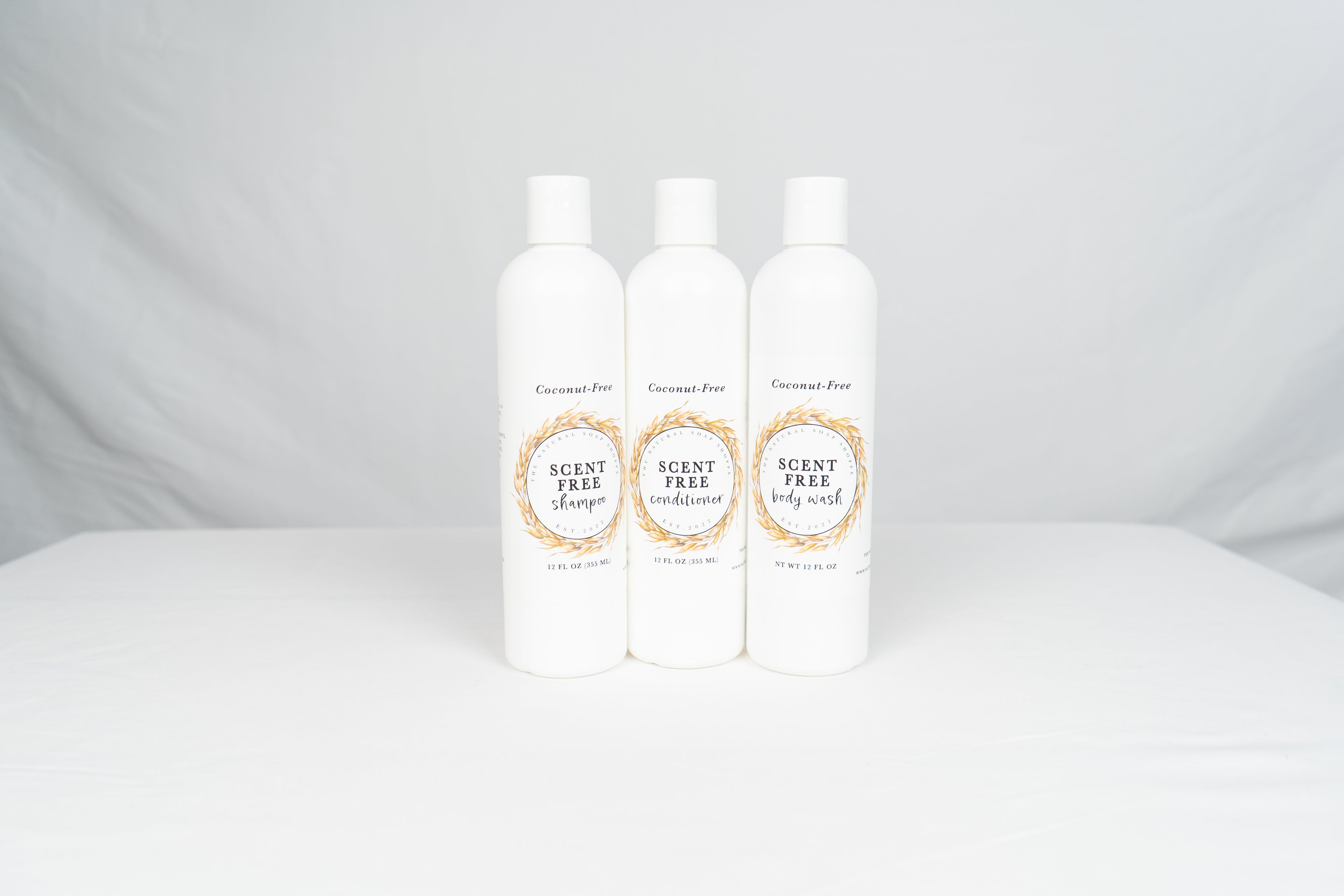 Shower Essentials Bundle - Scent-Free (Shampoo, Conditioner, Body Wash) image 1