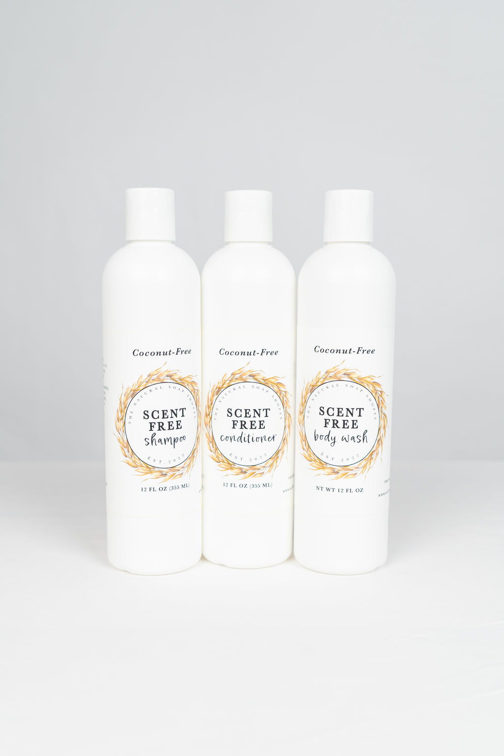 Shower Essentials Bundle - Scent-Free (Shampoo, Conditioner, Body Wash) image 0