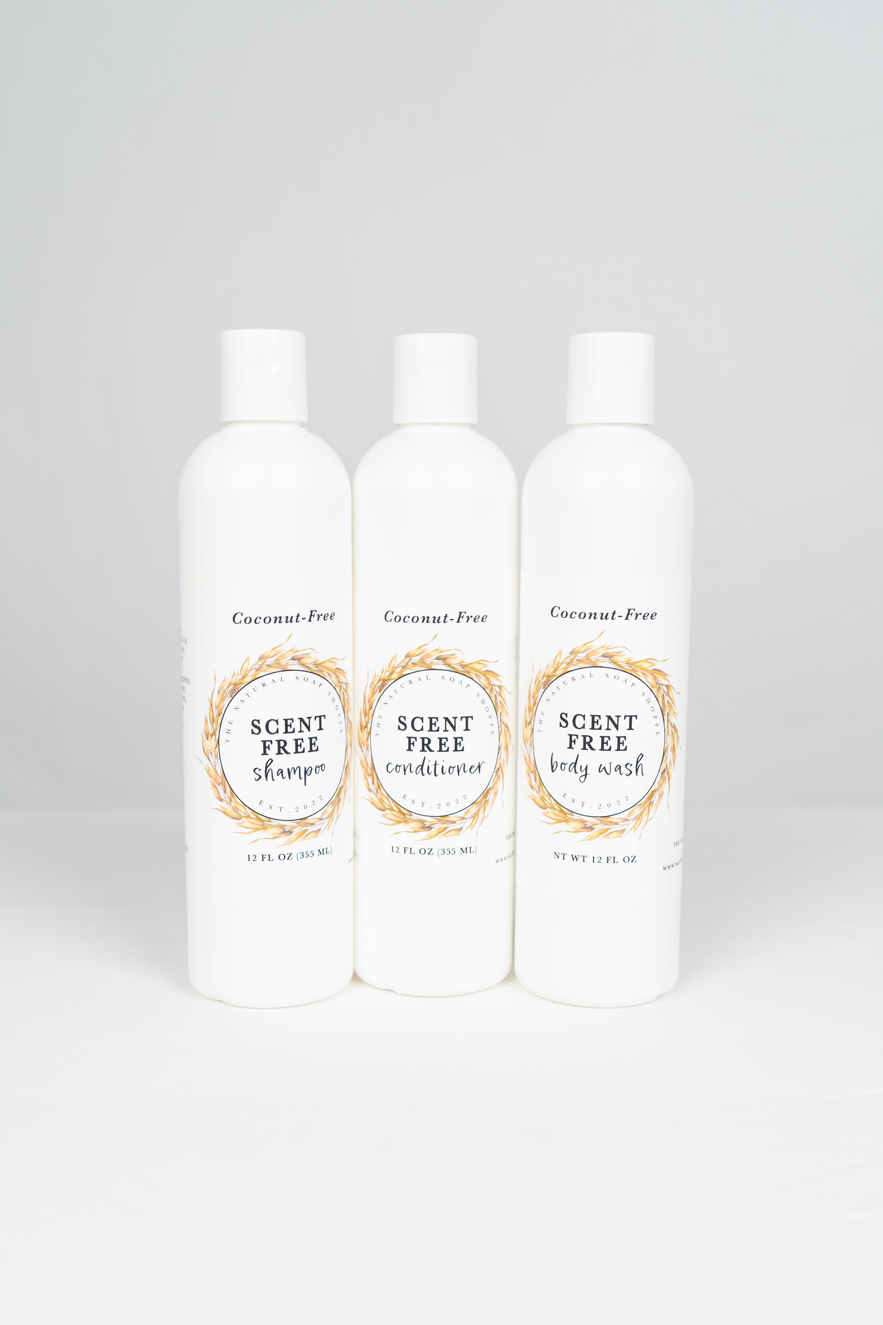 Shower Essentials Bundle - Scent-Free (Shampoo, Conditioner, Body Wash) image 0