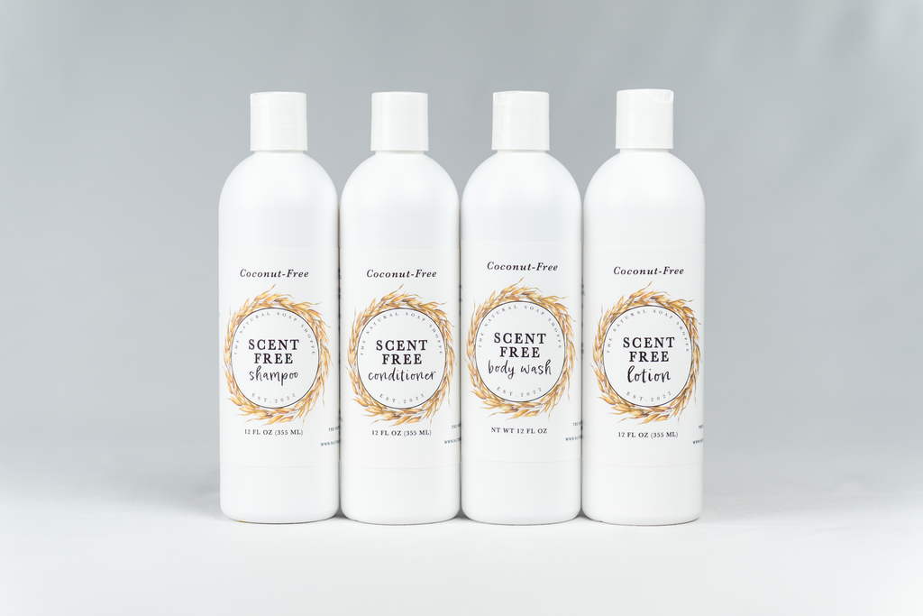 Shower Plus Bundle Scent-Free (Shampoo, Conditioner, Body Wash, Lotion)