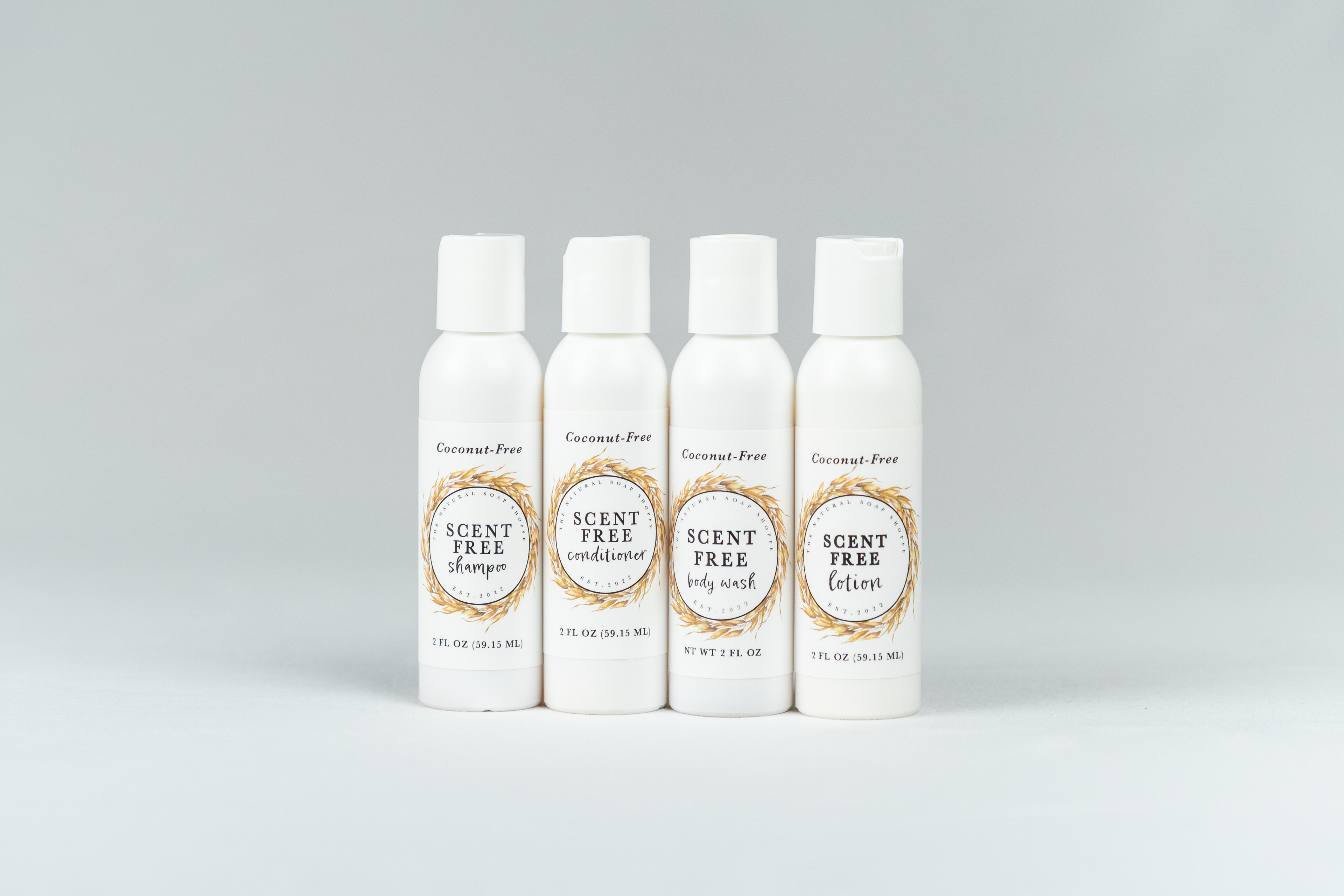 Shower Plus Bundle Scent-Free (Shampoo, Conditioner, Body Wash, Lotion)