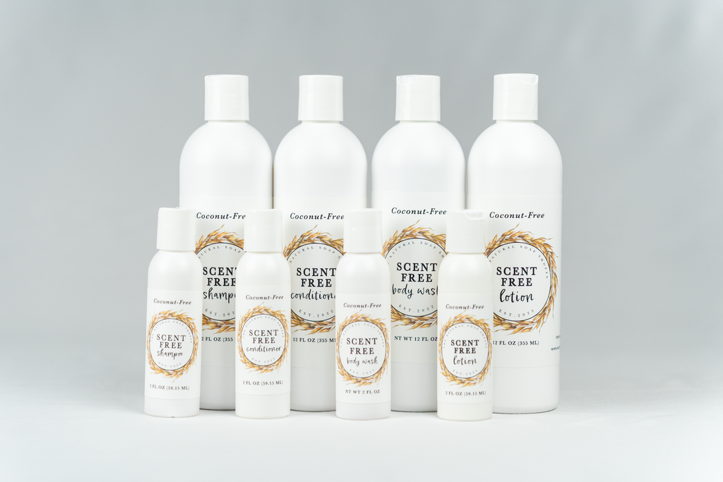 Shower Plus Bundle Scent-Free (Shampoo, Conditioner, Body Wash, Lotion)
