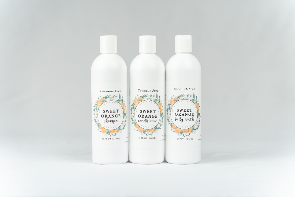 Shower Essentials Bundle- Sweet Orange (Shampoo, Conditioner, Body Wash)