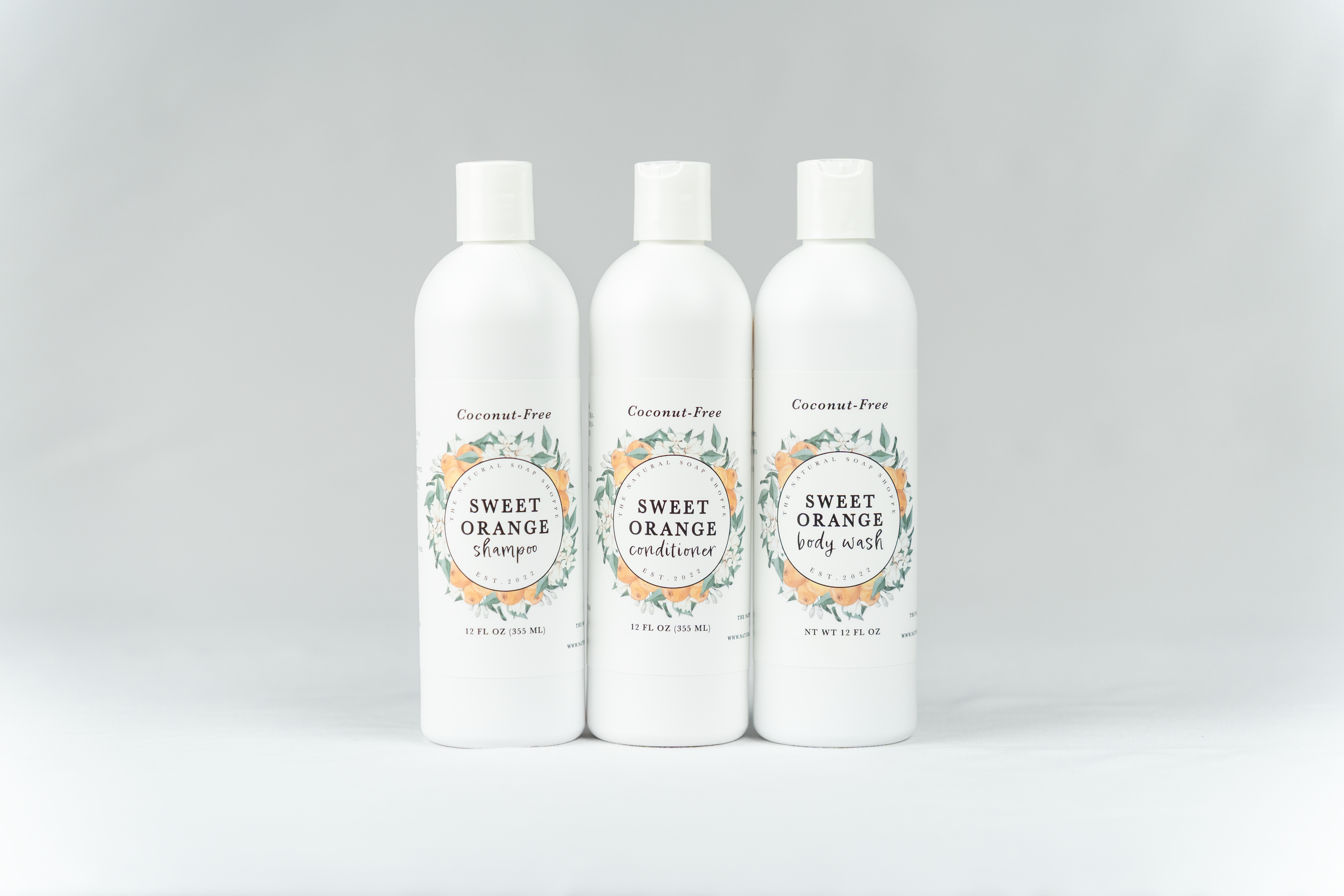 Shower Essentials Bundle- Sweet Orange (Shampoo, Conditioner, Body Wash)